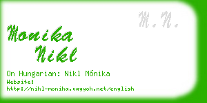 monika nikl business card